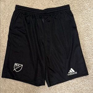 Adidas Black Athletic Shorts with MLS Logo
